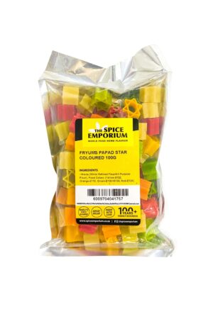 SPICE EMPORIUM FRYUMS PAPAD STAR COLOURED 100G