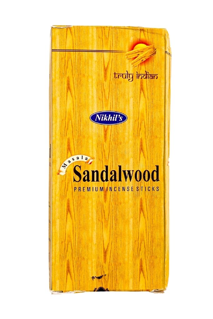 SPIC EMPORIUM NIKHIL'S NATURAL SANDALWOOD INCENSE STICKS 12'S