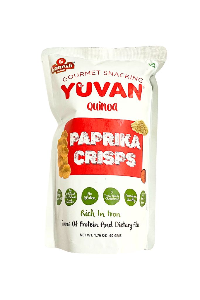 A3005643 SPICE EMPORIUM YUVAN QUINOA PAPRIKA CRISPS 60G