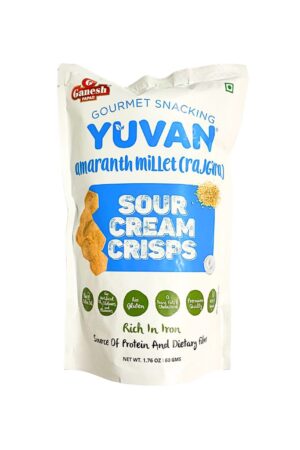 A3005644 SPICE EMPORIUM YUVAN AMARNATH MILLET (RAJGIRA) SOUR CREAM CRIPS 60G
